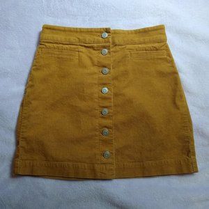 Wilfred Free (Aritzia) Corduroy Button Skirt